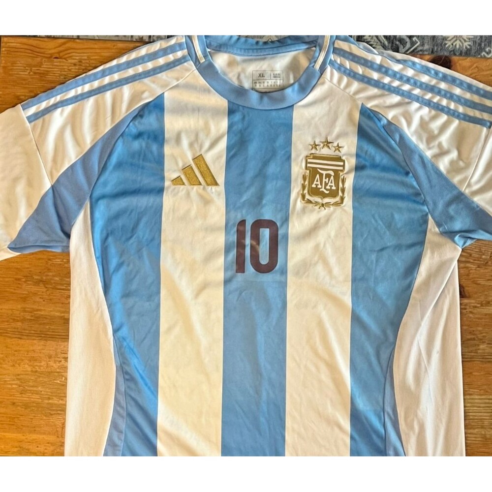 Lionel Messi Adidas Argentina Jersey #10 Soccer Football Shirt Size XL